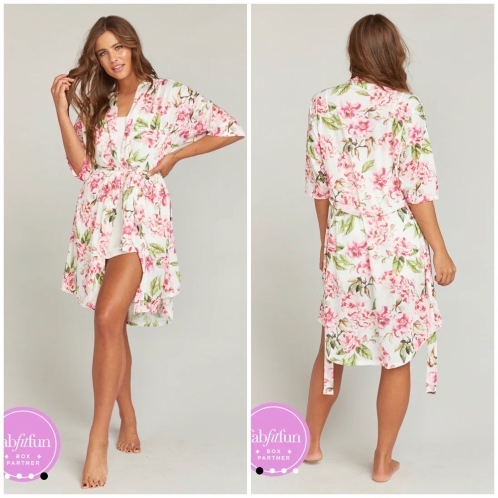 SHOW ME YOUR MUMU Brie Robe Garden of Blooms Size OS